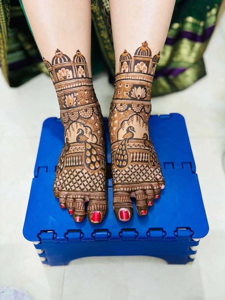 Bridal Feet 1 mehndi design