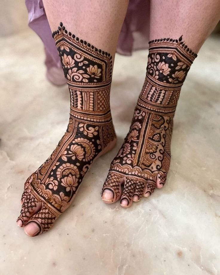 Bridal Feet 2 mehndi design