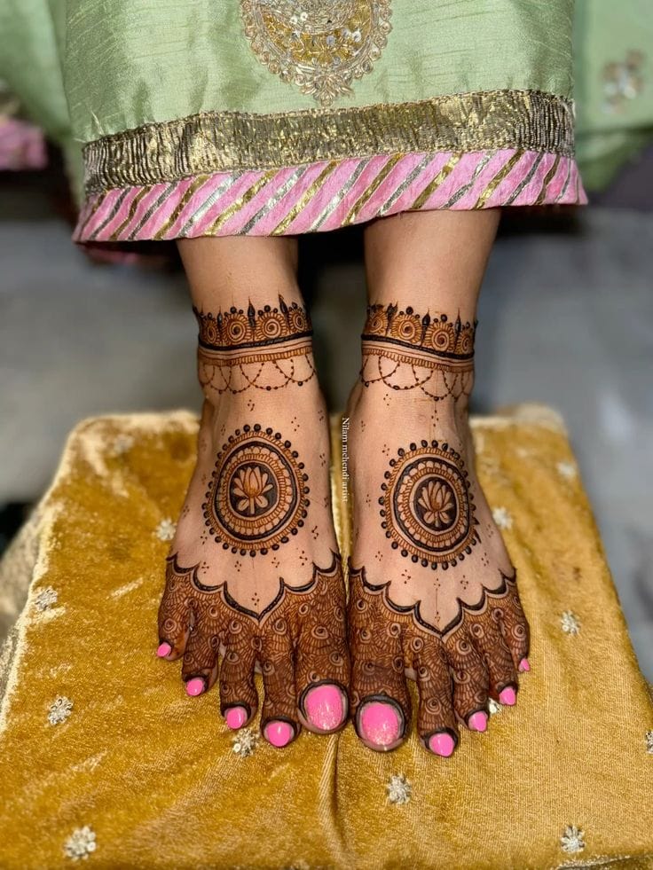 Bridal feet mehndi collection